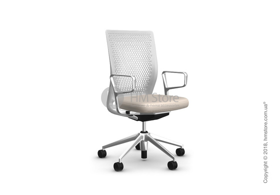 Кресло Vitra ID Air Soft Grey, Plano Parchment Cream White