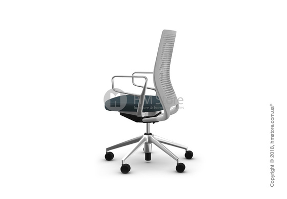 Кресло Vitra ID Air Soft Grey, Plano Nero Ice Blue