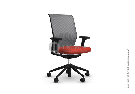 Кресло Vitra ID Mesh Dim Grey, Plano Poppy Red