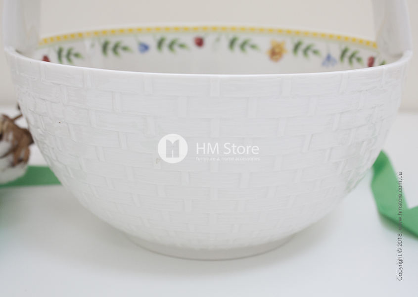 Внешняя сторона стенок корзинки