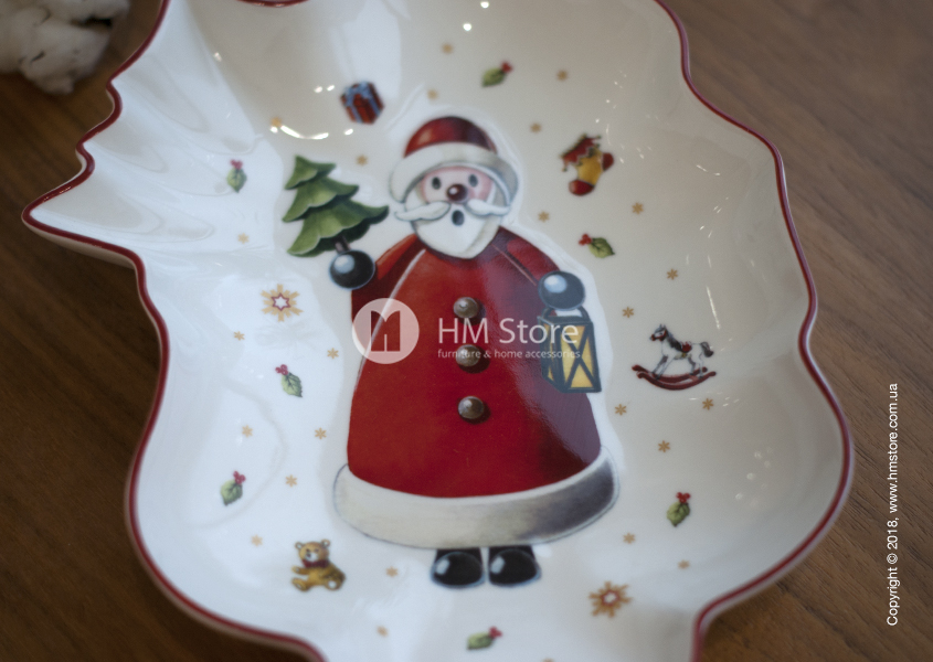 Декор блюда для подачи Villeroy & Boch коллекция Toy’s Delight, 24х19,5 см, Santa