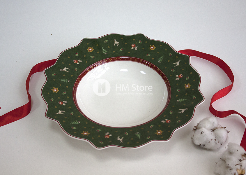 Столовая глубокая тарелка Villeroy & Boch коллекция Toy’s Delight, 26 см, Green