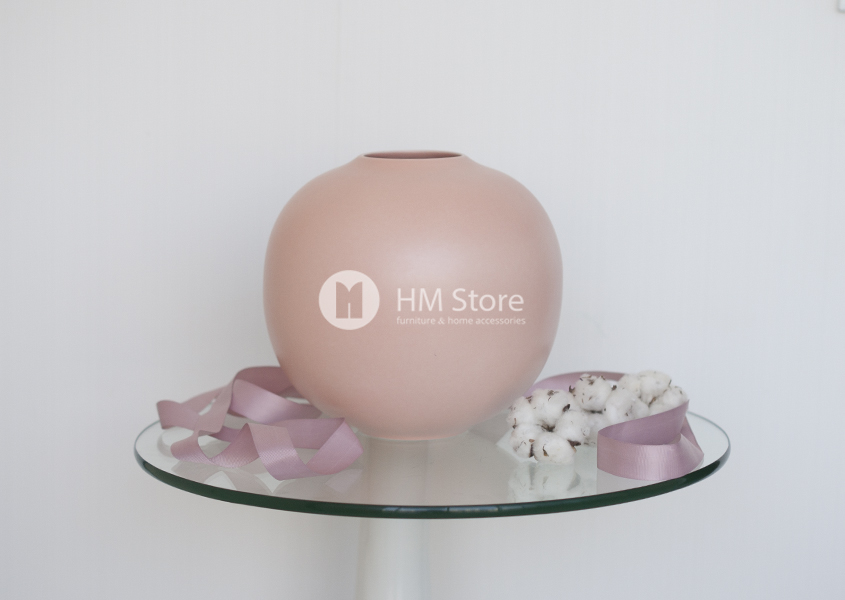 Элегантная ваза Calligaris Holly S, Ceramic matt light pink