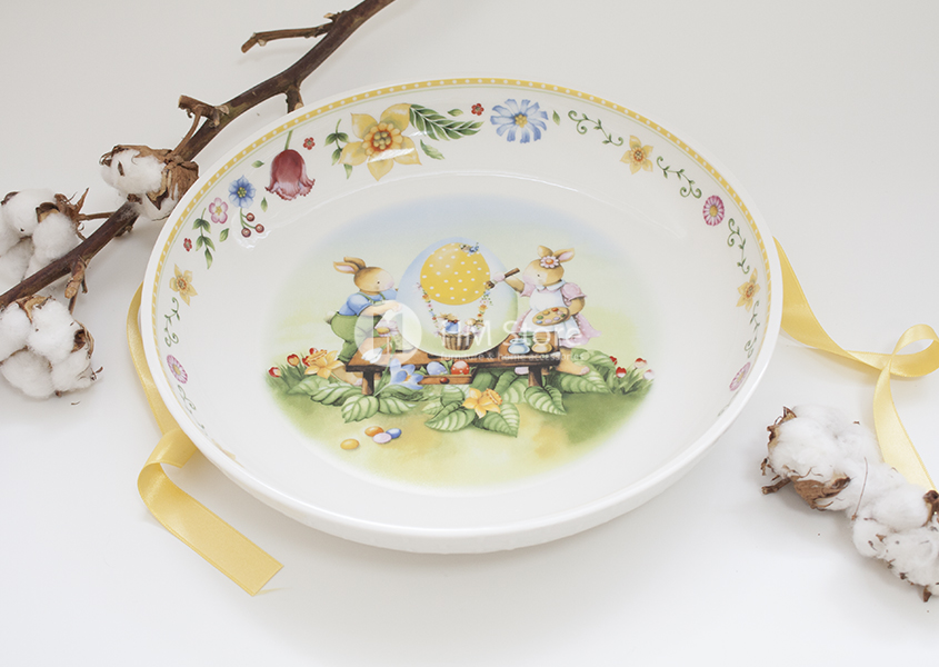 Блюдо для подачи Villeroy & Boch коллекция Spring Fantasy, 30 см, Bunny Family
