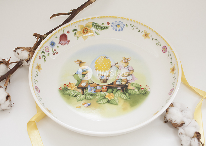 Дизайн блюда для подачи Villeroy & Boch коллекция Spring Fantasy Bunny Family