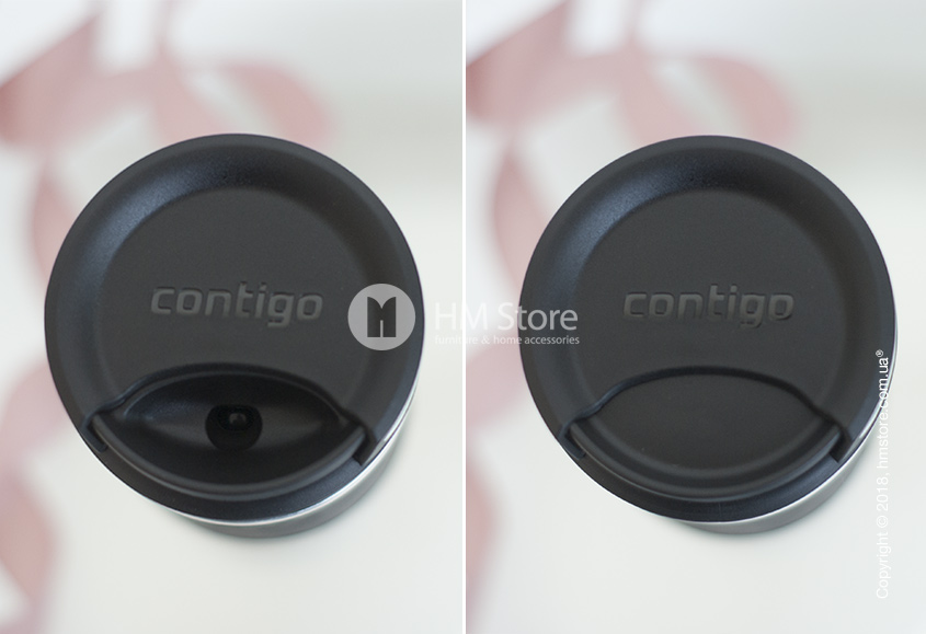 Чтобы сделать глоток, нужно провернуть крышку и нажать на кнопку Autoseal – поильник отворяется