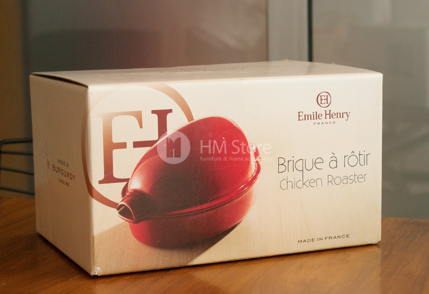 Упаковачная коробка формы для запекания курицы Emile Henry Ovenware, Burgundy