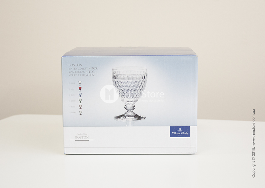 Упаковка набора из 4 стаканов Villeroy & Boch коллекция Boston 400 мл