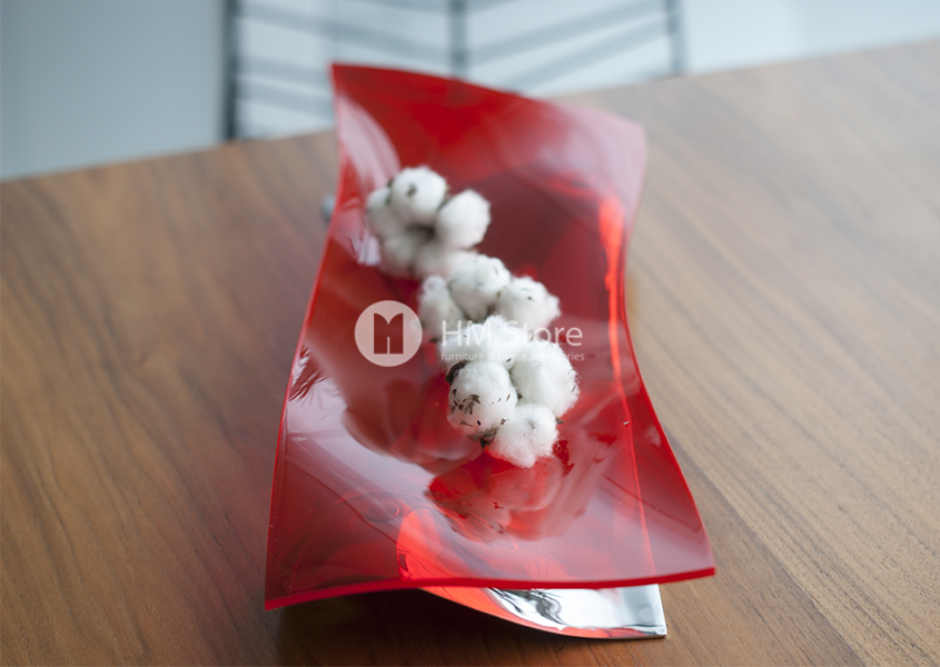 Фруктовница Bugatti Soffio в красном цвете