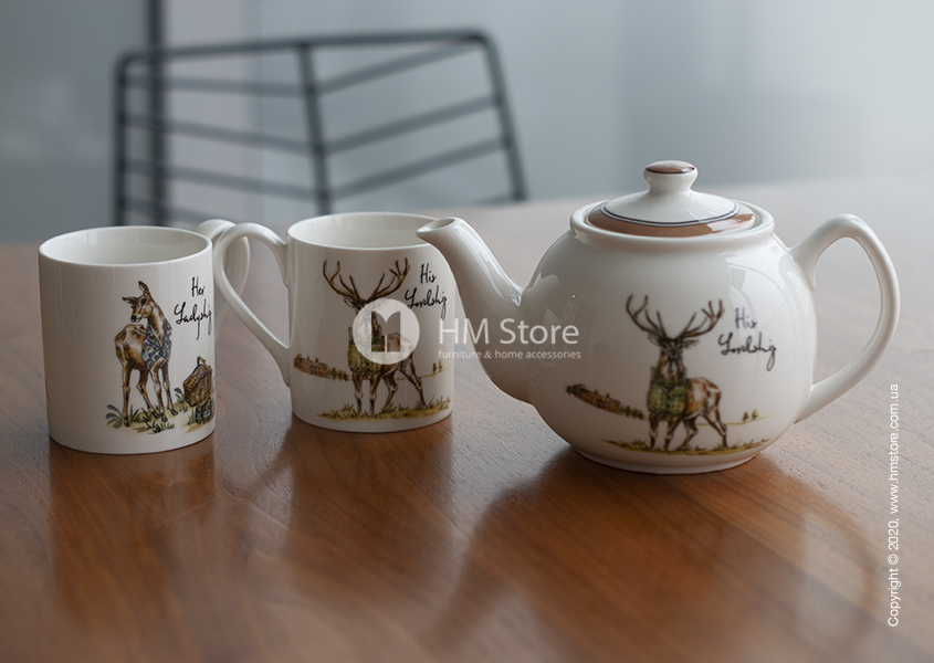 Фарфоровое трио Country Pursuits Tea for Two от «Churchill»