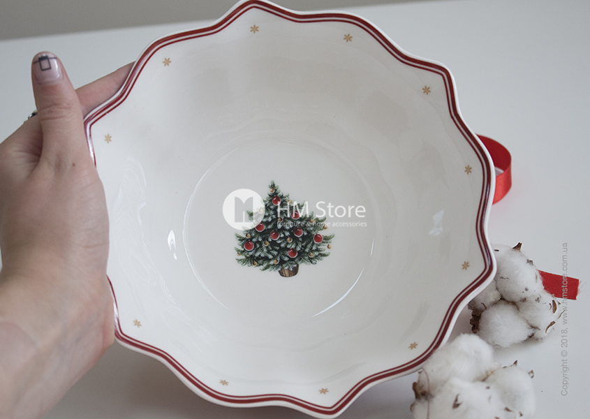 Красивая рождественская пиала Villeroy & Boch коллекция Toy’s Delight, 750 мл