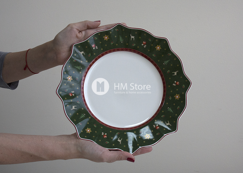 Обеденная тарелка из рождественской коллекции Toy’s Delight