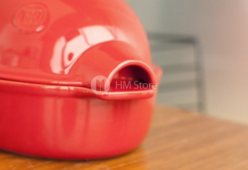 Форма для запекания курицы с крышкой 34 x 24 см Emile Henry Ovenware, Burgundy