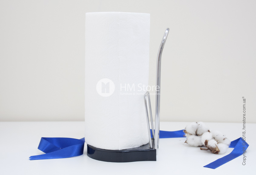 Подставка Brabantia оборудована конструкцией "roll stop", которая удерживает рулон во время отрывания