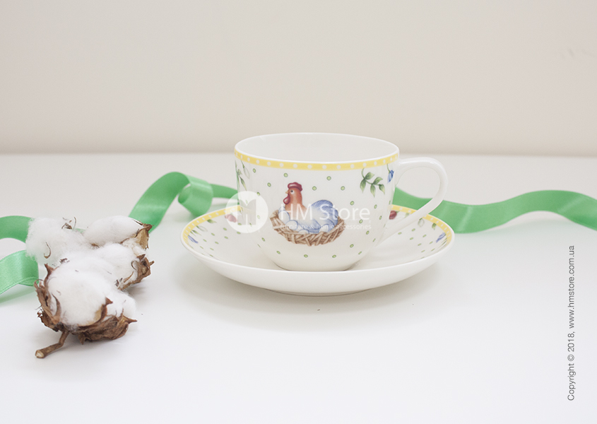 Красивый чайный комплект Villeroy & Boch коллекция Spring Awakening Hen