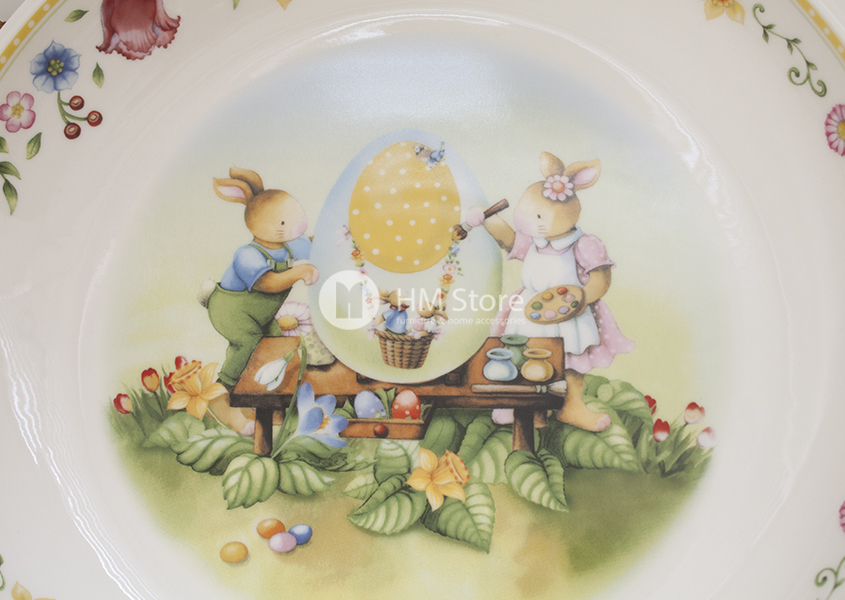 Рисунок на тарелке Villeroy & Boch коллекция Spring Fantasy