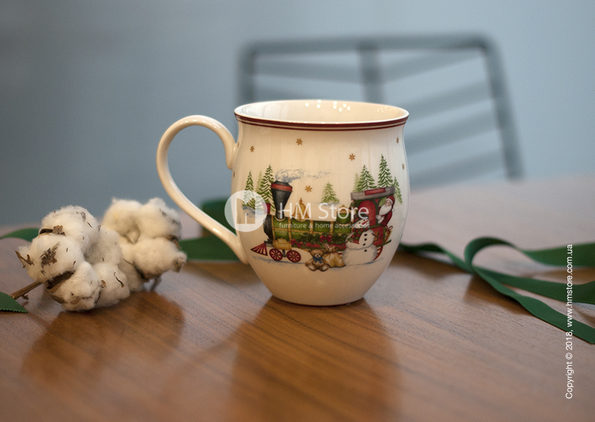 Чашка North Pole Express с другой стороны 